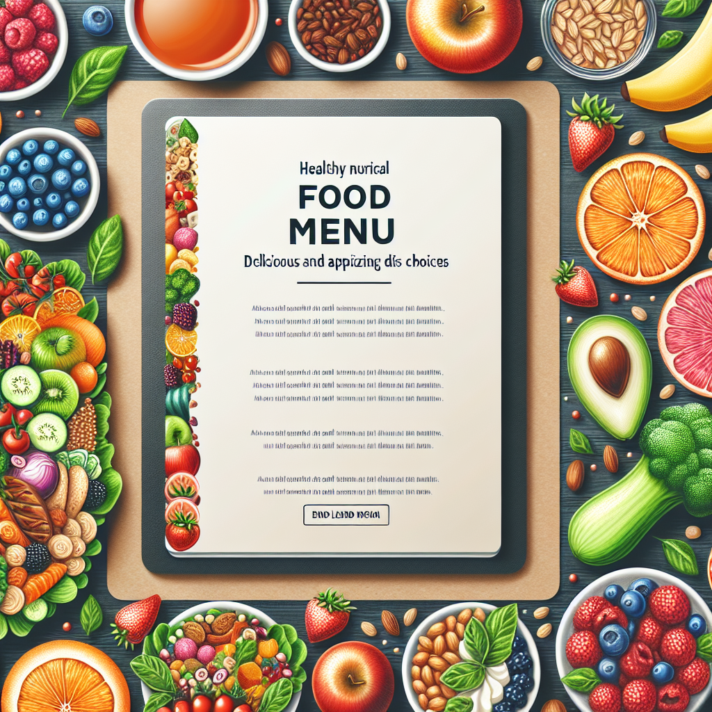 Menu Makanan Sehat dan Bergizi: Pilihan Hidangan yang Menggugah Selera dan